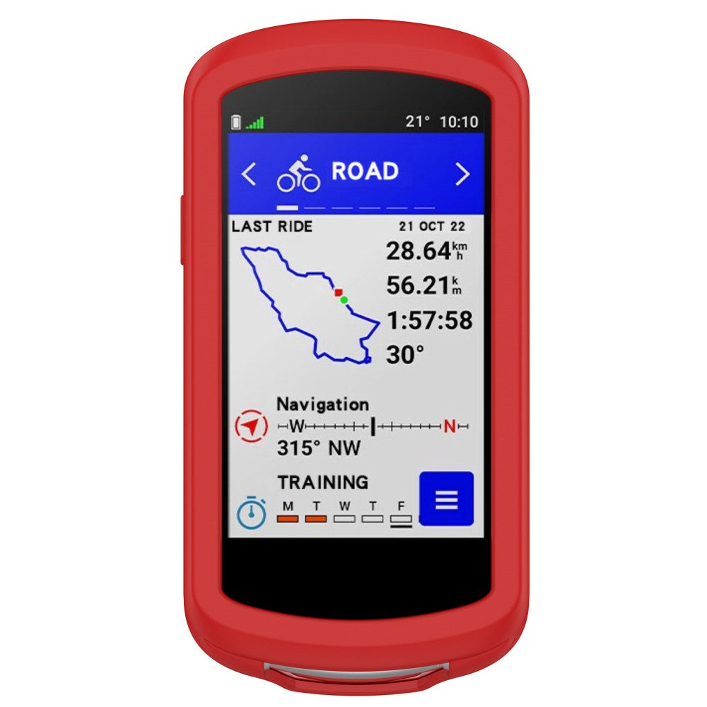 Fed Silikone Cover til Garmin Edge 1040 - Rød#serie_5