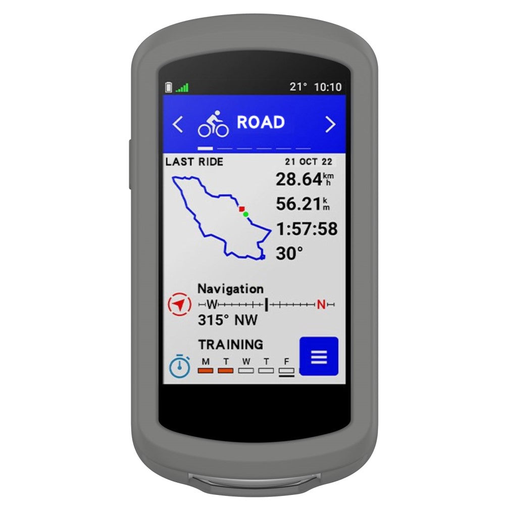 Fed Silikone Cover til Garmin Edge 1040 - Sølv#serie_7