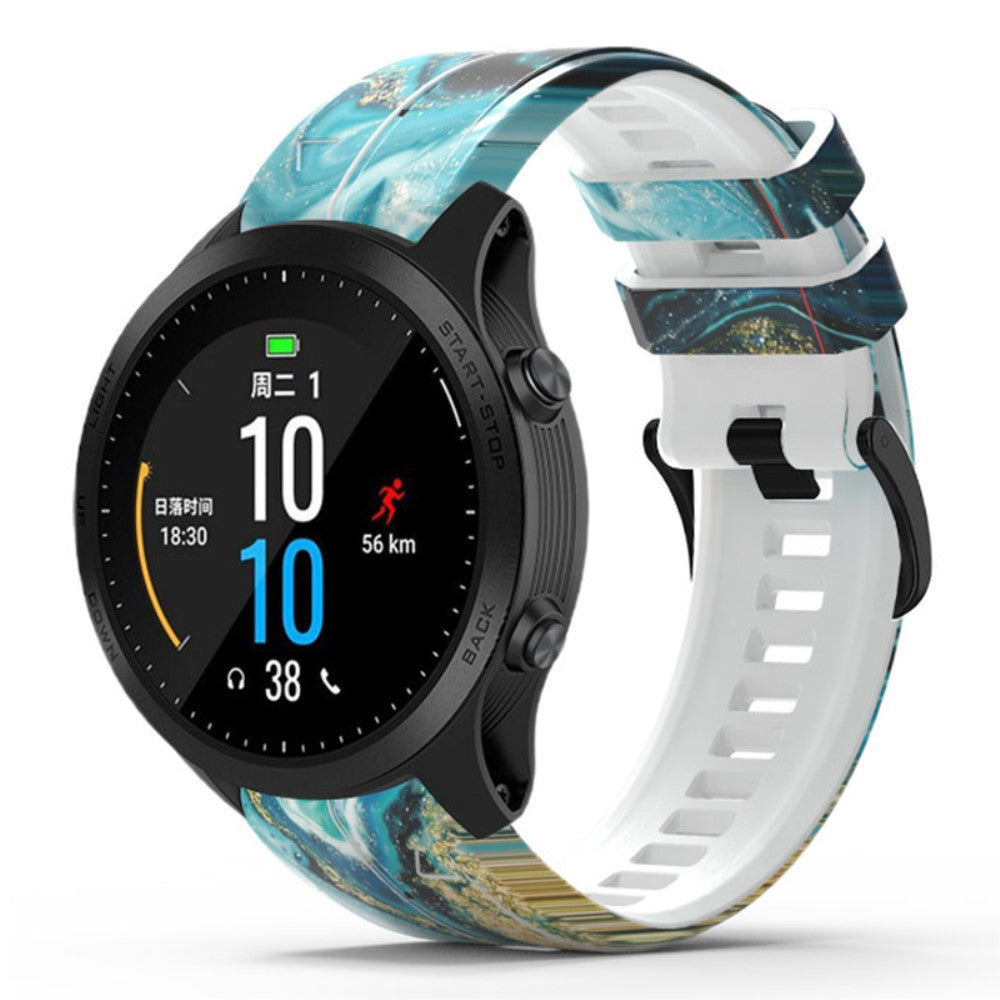 Smuk Silikone Universal Rem passer til Smartwatch - Blå#serie_3