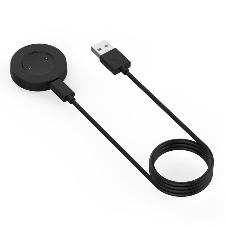 1m Plastik Ladestation passer til Smartwatch - Sort#serie_3