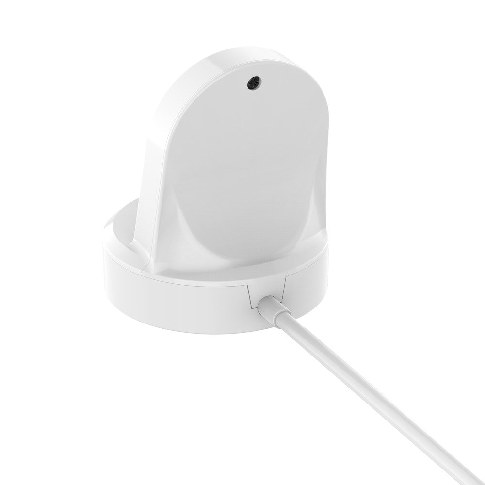 Plastik Magnetisk Ladestation passer til Smartwatch - Hvid#serie_2