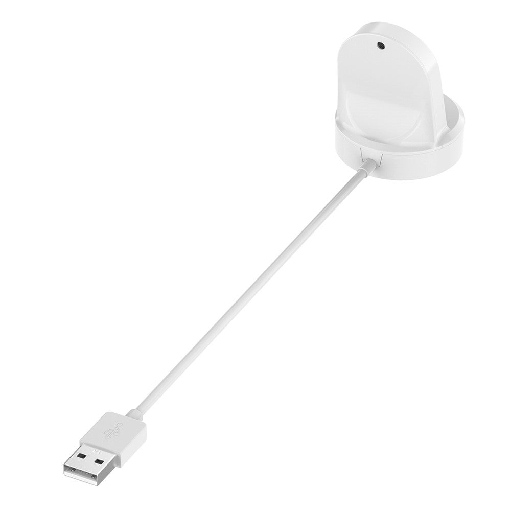 Plastik Magnetisk Ladestation passer til Smartwatch - Hvid#serie_2