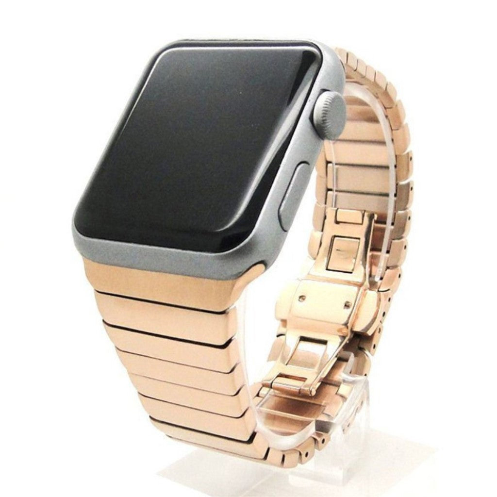 Rigtigt pænt Apple Watch Series 1-3 38mm Metal Rem - Pink#serie_2