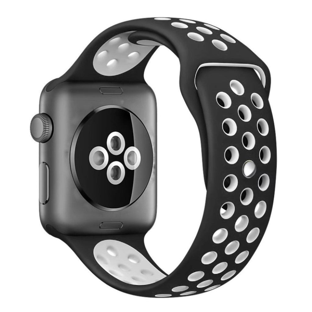 Super skøn Apple Watch Series 1-3 38mm Silikone Rem - Hvid#serie_4
