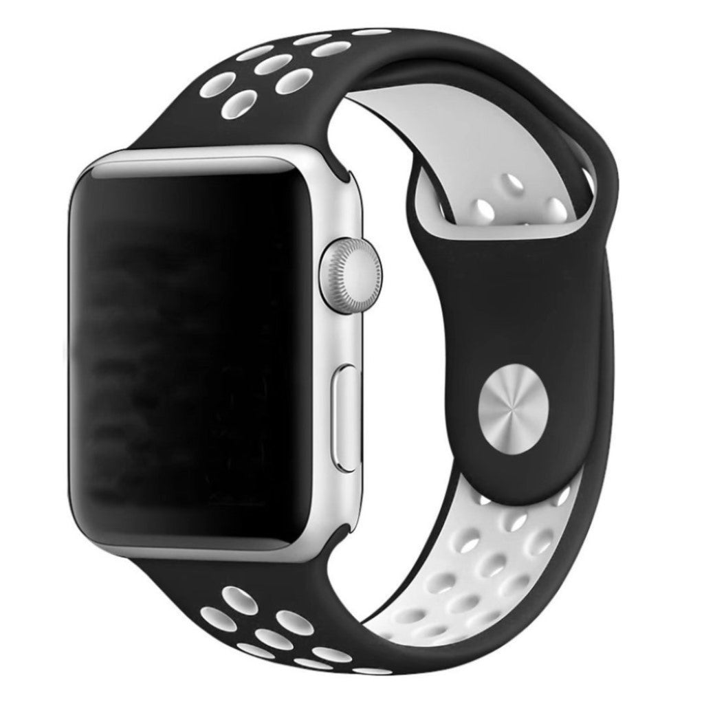 Super skøn Apple Watch Series 1-3 38mm Silikone Rem - Hvid#serie_4