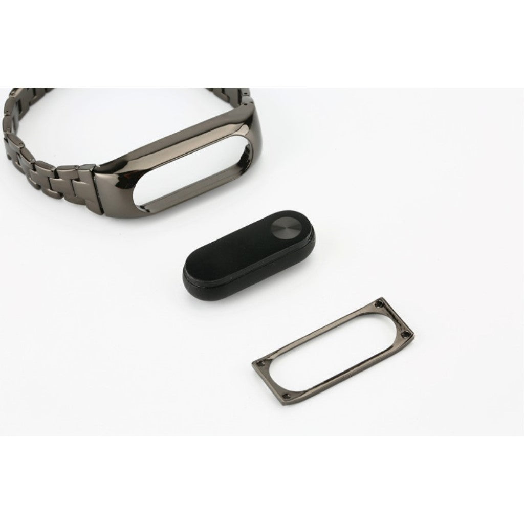 Stilfuld Xiaomi Mi Band 2 Metal Rem - Sølv#serie_2