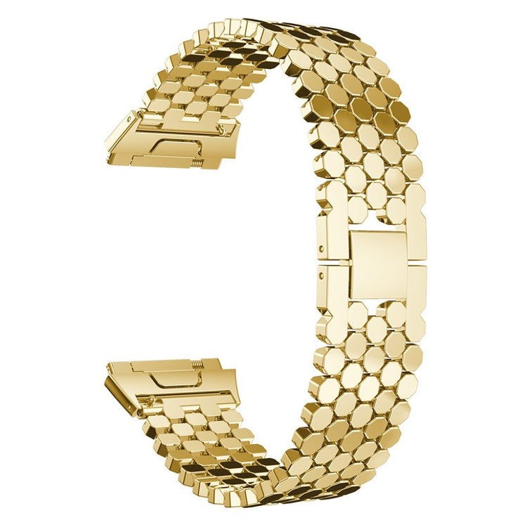 Helt vildt hårdfør Fitbit Ionic Metal Rem - Guld#serie_1