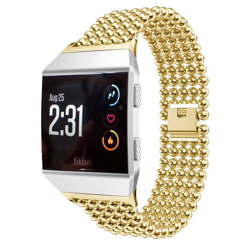 Super kønt Fitbit Ionic Metal Rem - Pink#serie_1