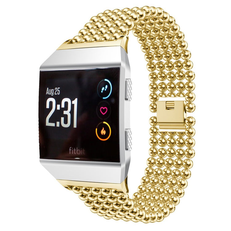 Super kønt Fitbit Ionic Metal Rem - Pink#serie_1