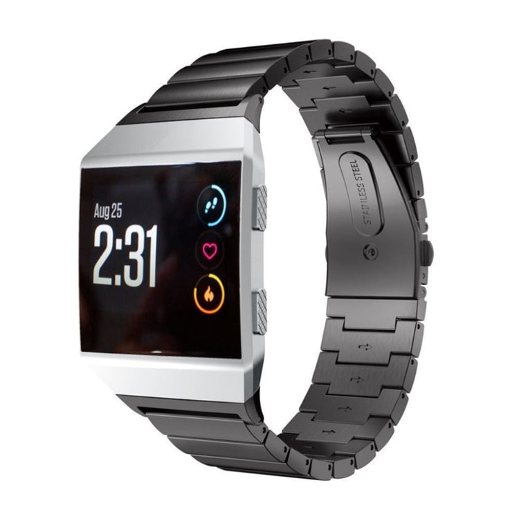 Helt vildt flot Fitbit Ionic Metal Rem - Sort#serie_4