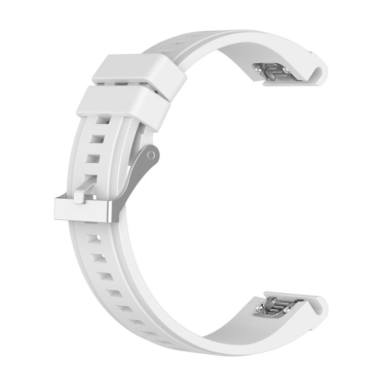 Pænt Garmin Fenix 5X / Garmin Tactix Charlie Silikone Rem - Hvid#serie_6