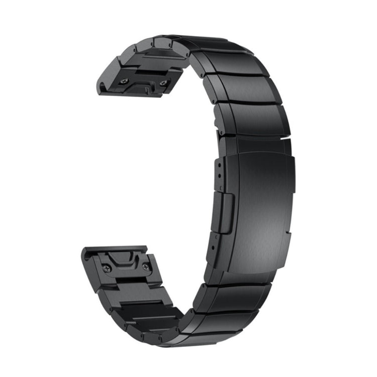 Holdbart Garmin Fenix 5X / Garmin Tactix Charlie Metal Rem - Sort#serie_2
