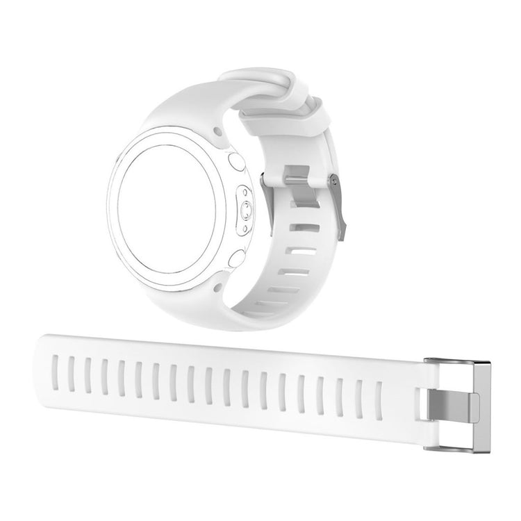 Mega hårdfør Suunto D4i Novo Silikone Rem - Hvid#serie_8