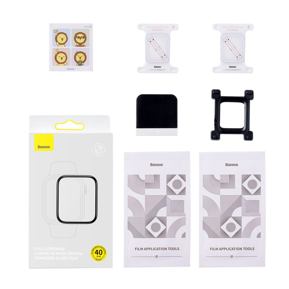 2stk Universal Apple Plastik  HD Skærmbeskytter - Sort#serie_639