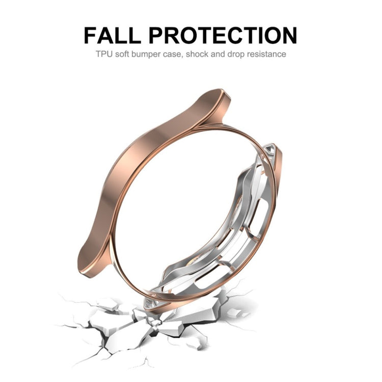 Beskyttende Samsung Galaxy Watch 4 Classic (46mm) Cover med Skærmbeskytter i Silikone og Hærdet Glas - Grøn#serie_4