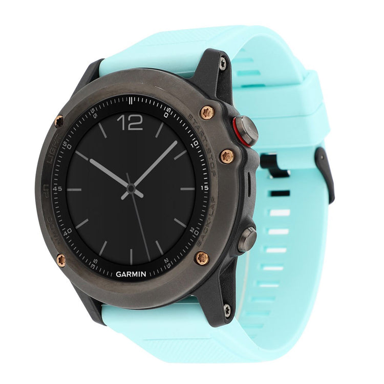 Garmin Fenix 3 / 3 HR / 5X silicone watch band - Cyan#serie_5