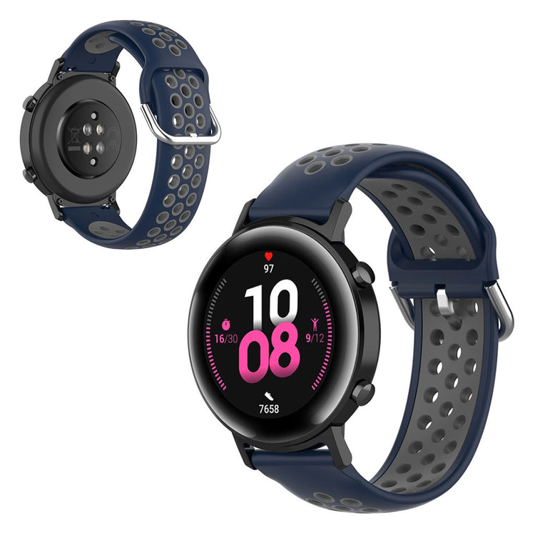 Honor MagicWatch 2 42mm / Huawei Watch GT2 42mm dual color watch band - Dark Blue / Grey#serie_6