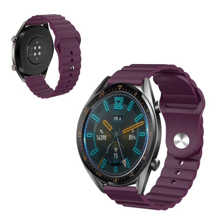 22mm Universal simple silicone watch band - Dark Purple#serie_10