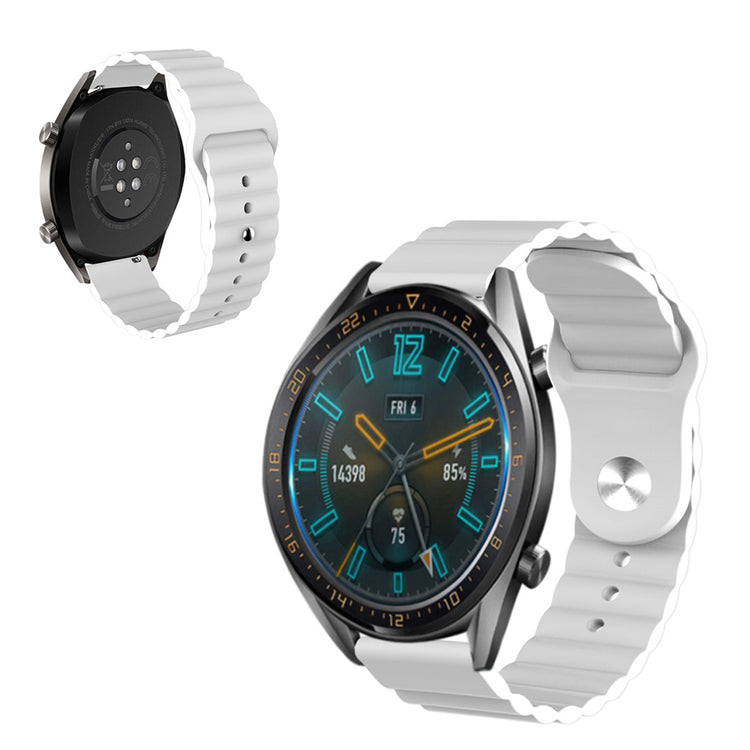 22mm Universal simple silicone watch band - White#serie_2