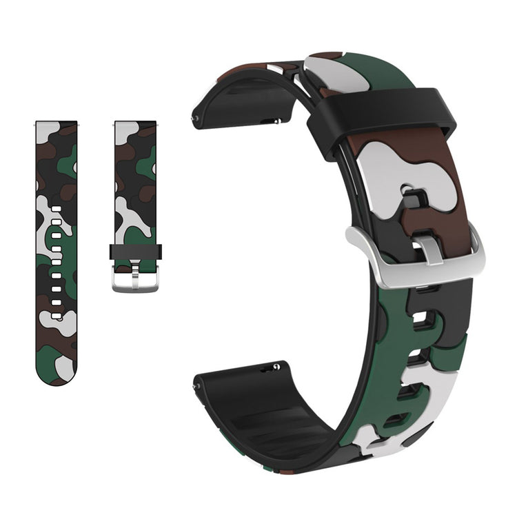 Amazfit Youth / Huawei Watch GT 2 42mm camouflage silicone watch band - Camouflage#serie_5