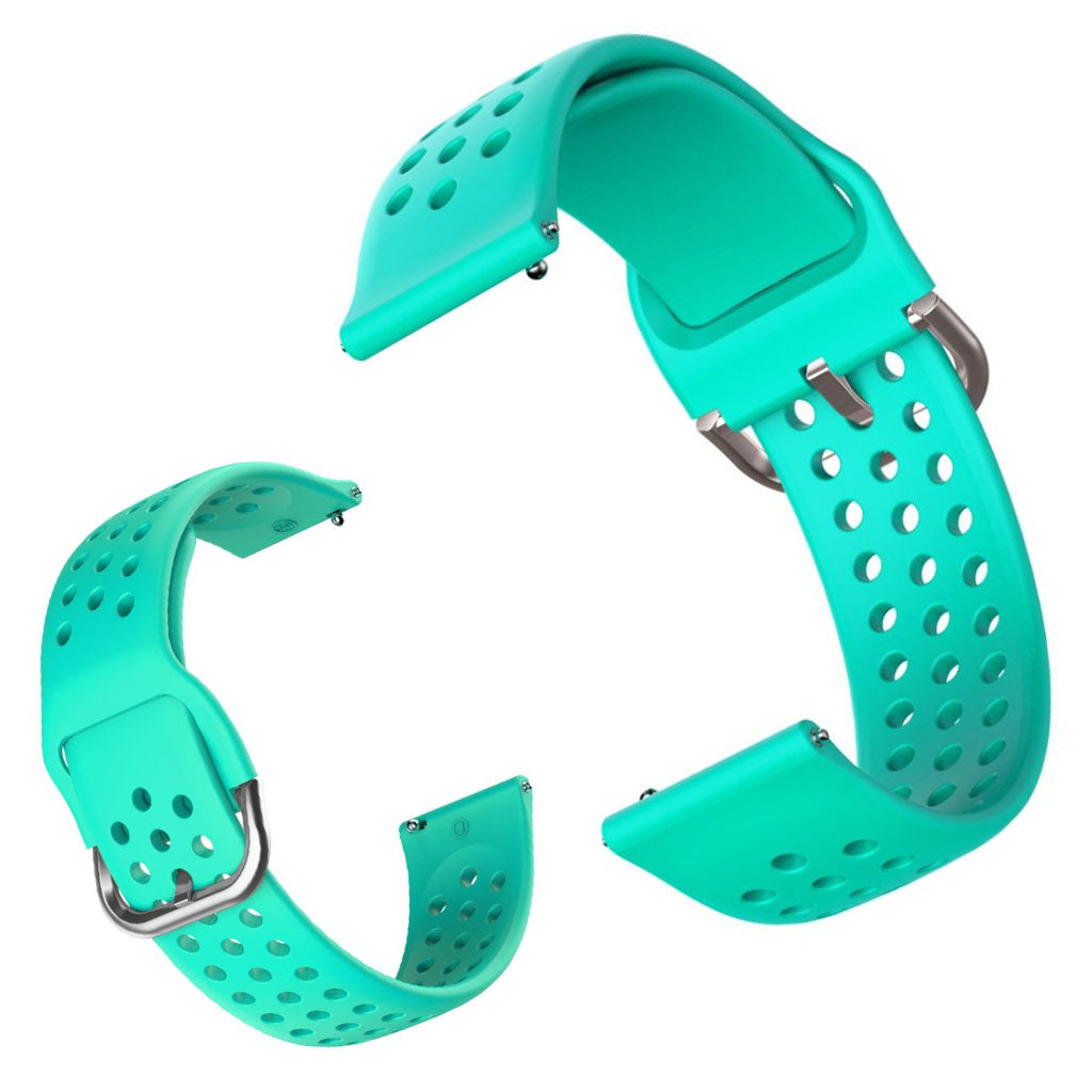 Silicone Watchband for Amazfit Youth and Huawei Watch GT 2 42mm - Cyan#serie_8