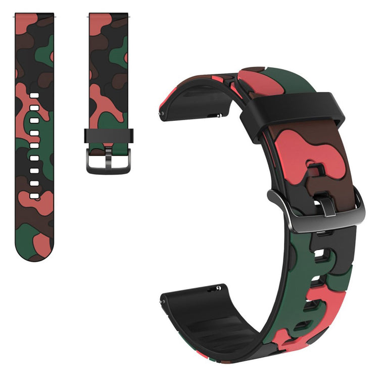 20mm Universal camouflage themed watch strap - Red#serie_1