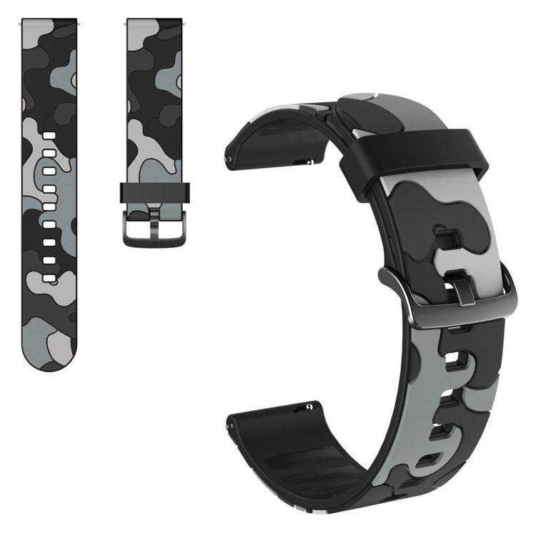 20mm Universal camouflage themed watch strap - Black#serie_4