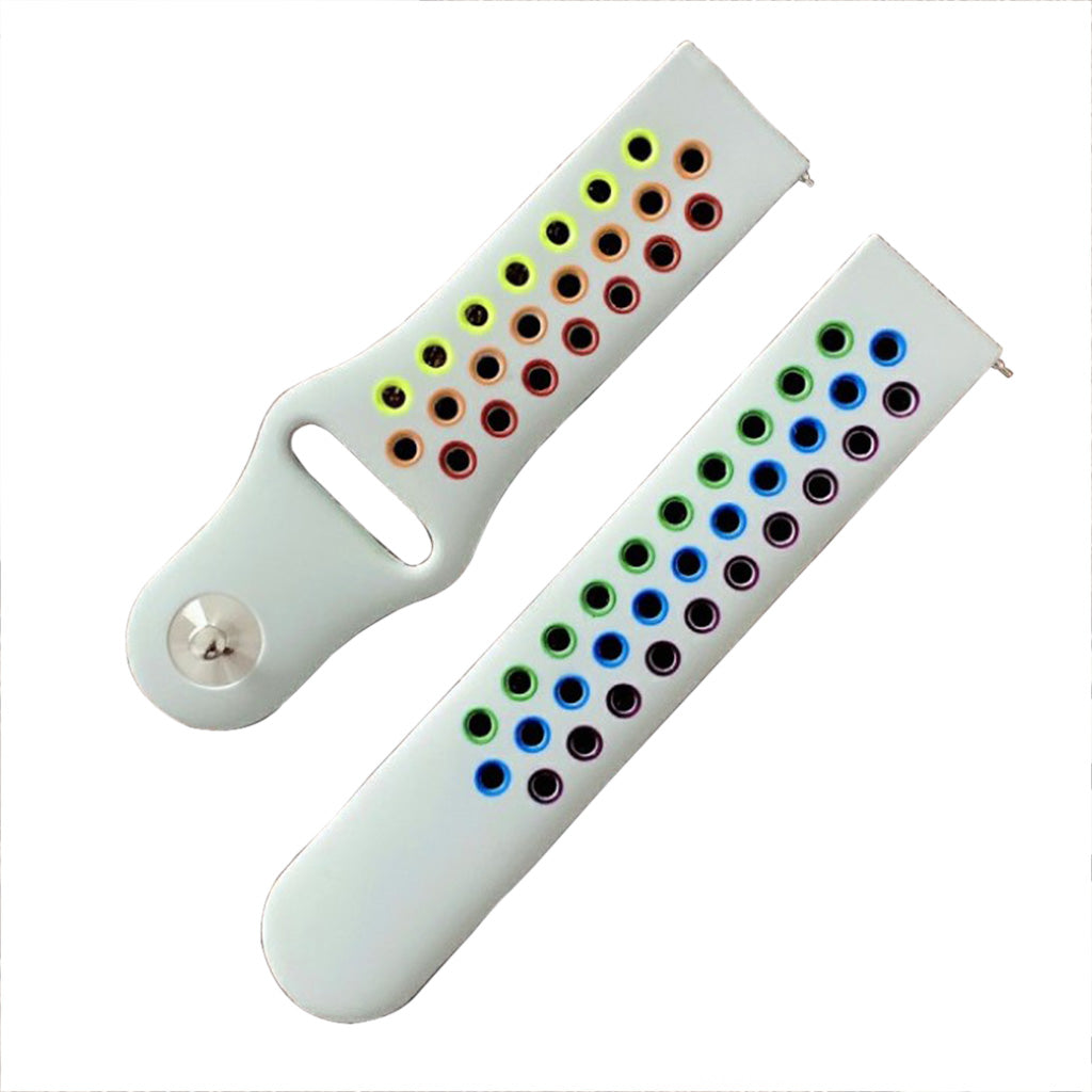 22mm coloful silicone watchband for Samsung and Amazfit - Grey#serie_3