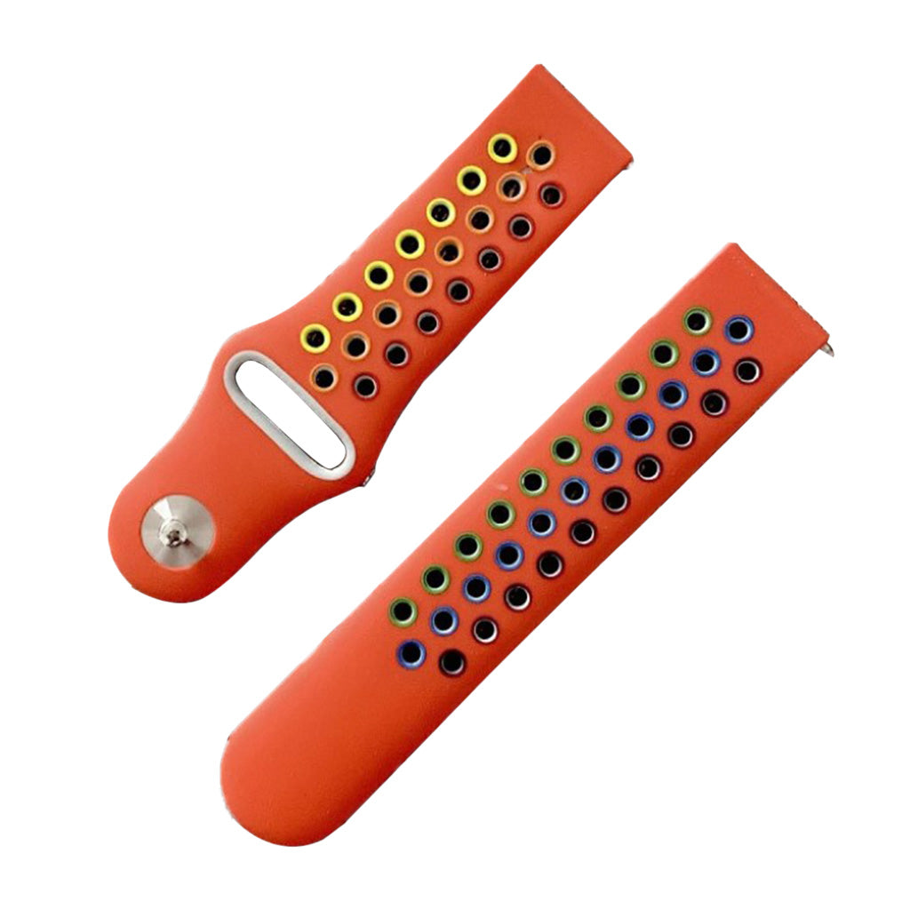 22mm coloful silicone watchband for Samsung and Amazfit - Orange#serie_4