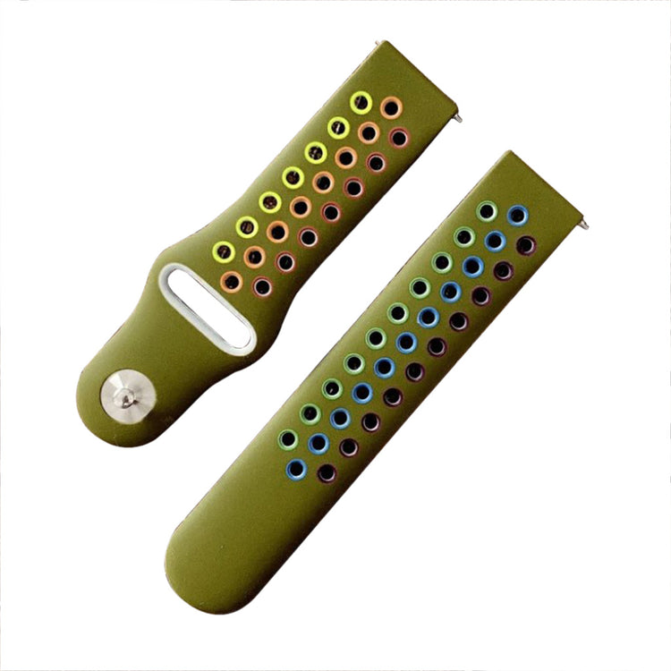 22mm coloful silicone watchband for Samsung and Amazfit - Green#serie_5