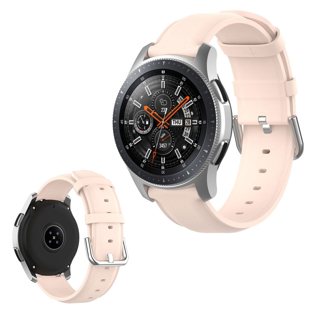 Genuine leather watch band for Samsung and Huawei watch - Pink#serie_3
