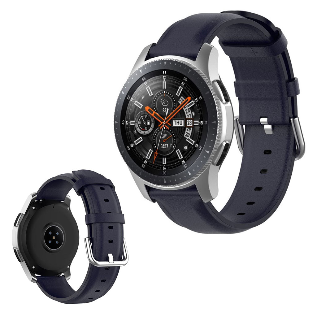 Genuine leather watch band for Samsung and Huawei watch - Dark Blue#serie_5