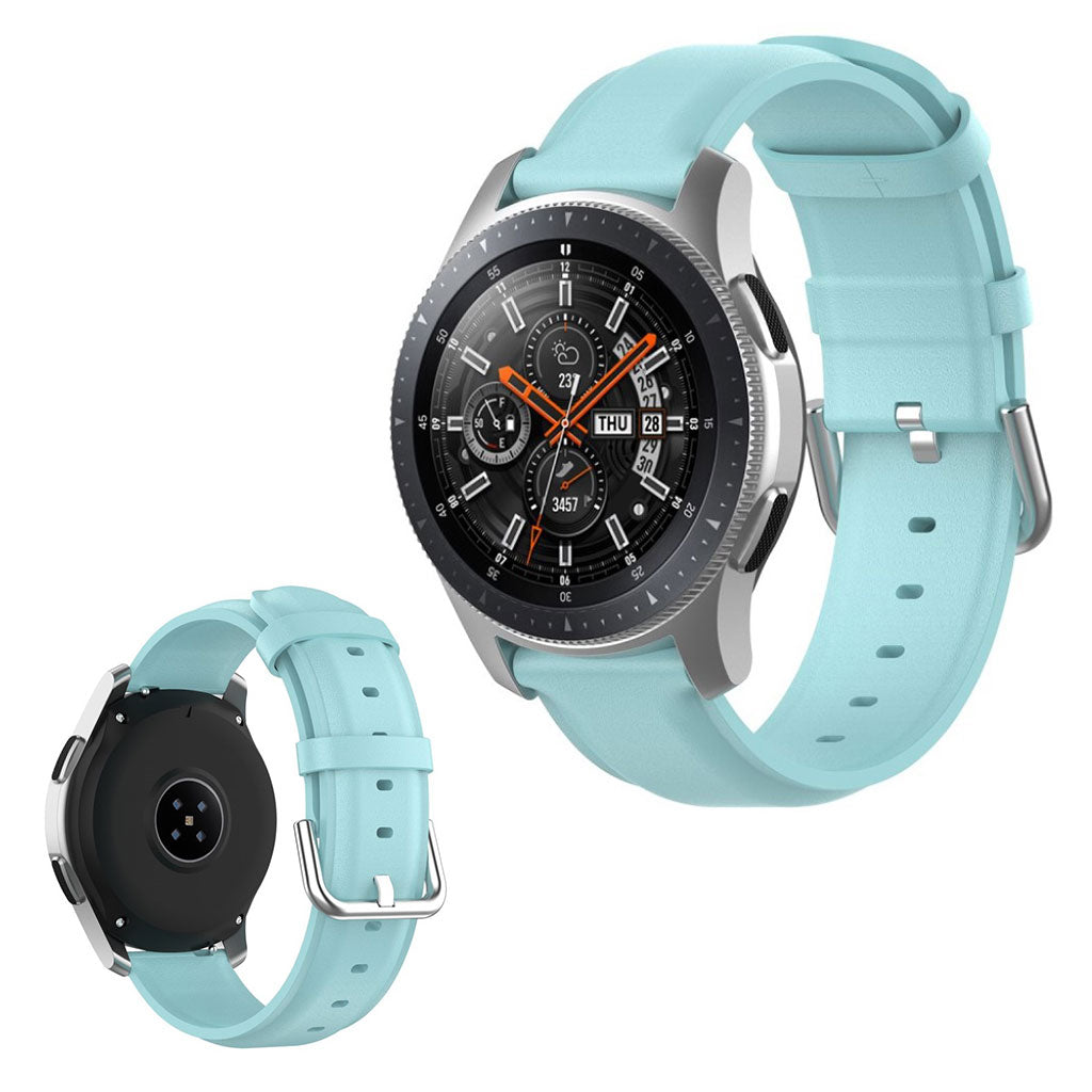 Genuine leather watch band for Samsung and Huawei watch - Baby Blue#serie_6