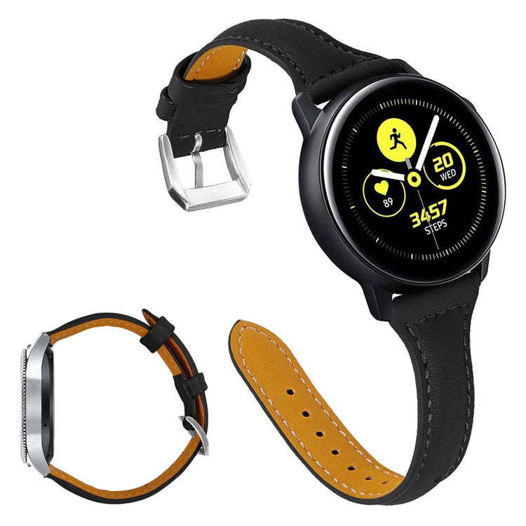 Universal genuine leather watch band - Black#serie_1