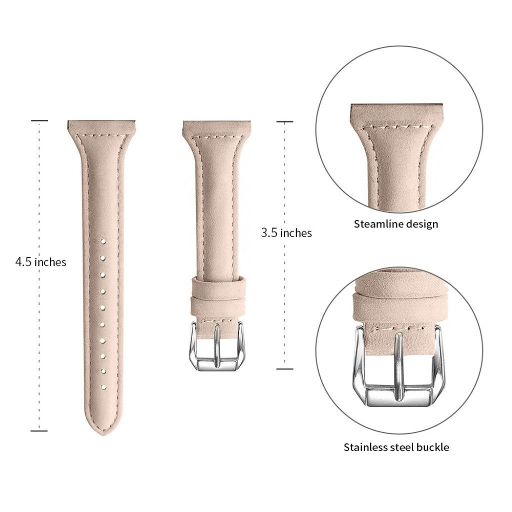 Rigtigt fed Universal Ægte læder Rem - Beige#serie_6