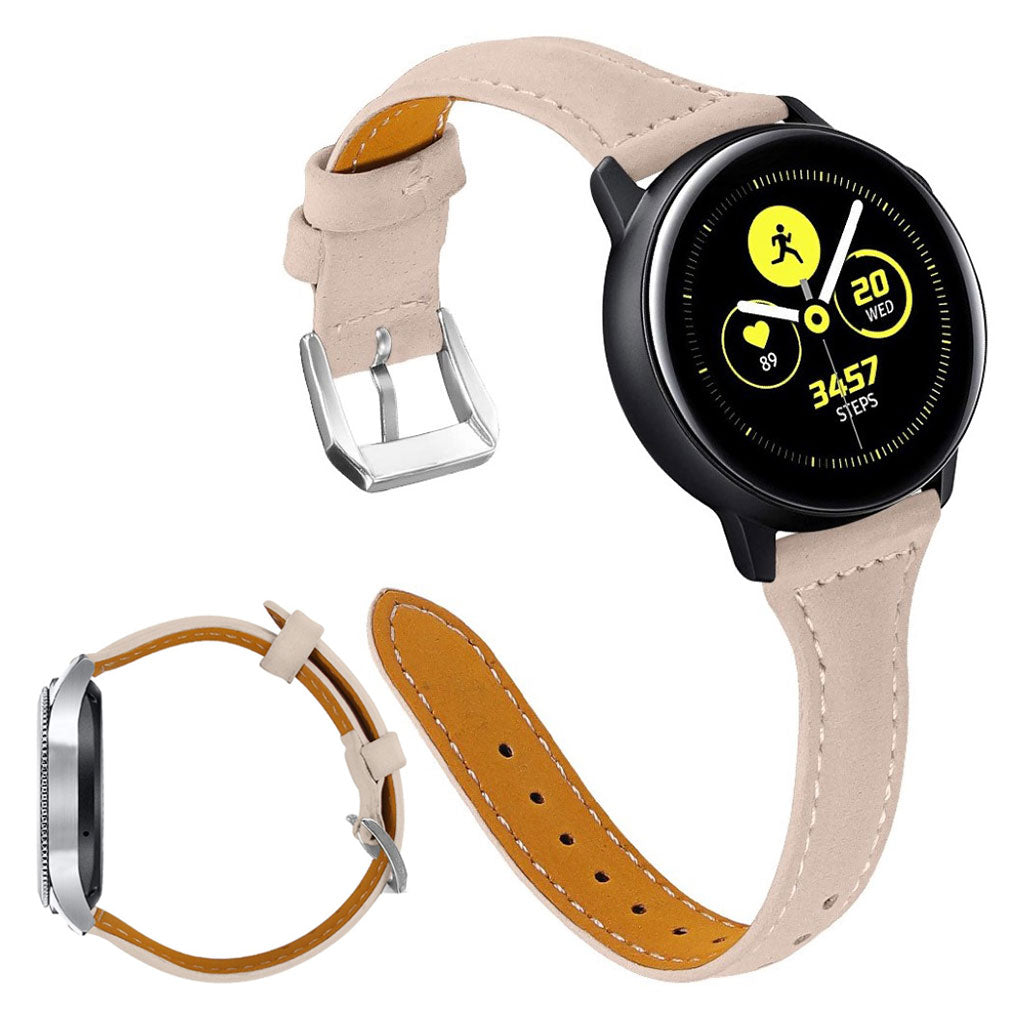 Universal genuine leather watch band - Beige#serie_6