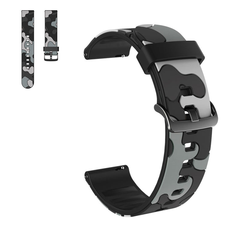 Camouflage theme watch band for your Huawei and Amazfit watch - Black#serie_7