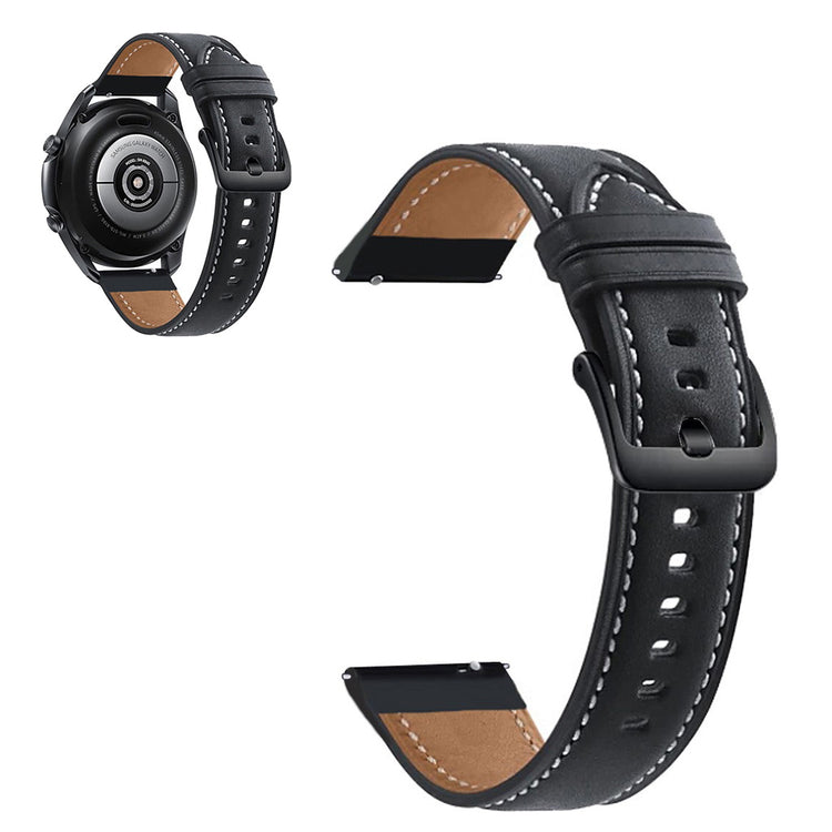 Universal cool genuine leather watch band - Black#serie_1