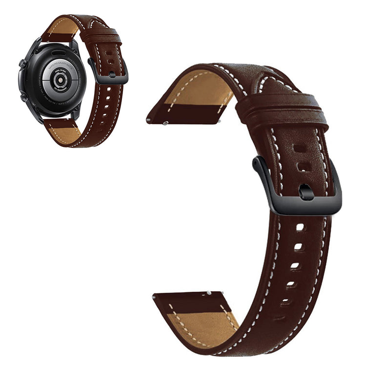 Universal cool genuine leather watch band - Coffee#serie_5