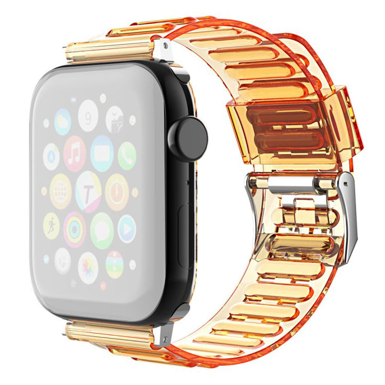 Universal translucent style watch band - Orange#serie_2