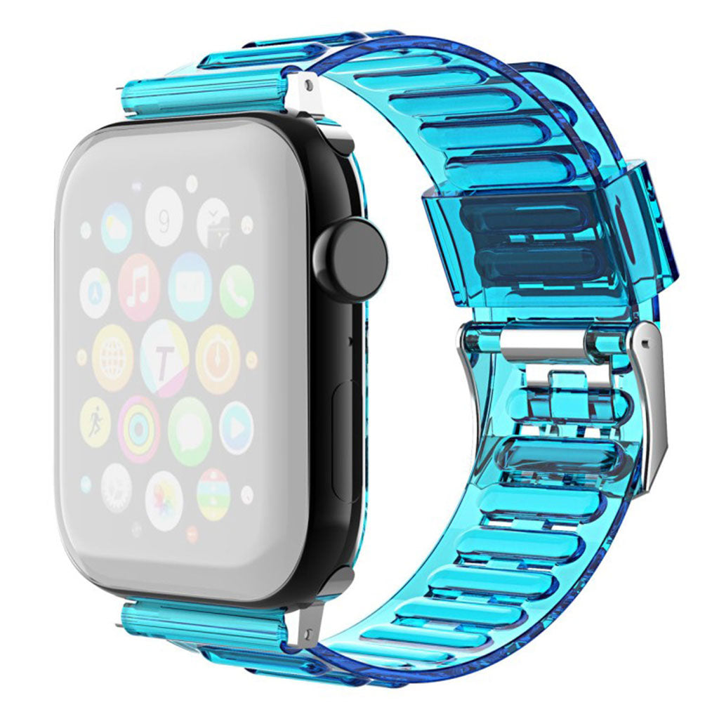 Universal translucent style watch band - Blue#serie_4