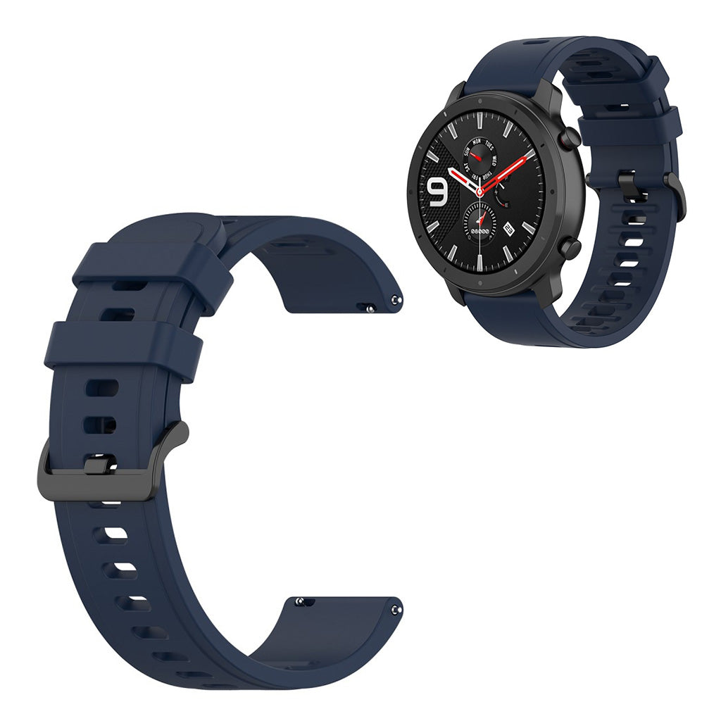 Universal simple design silicone watch band - Midnight Blue / Size: L#serie_10