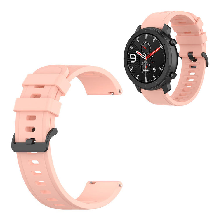 Universal simple design silicone watch band - Light Pink / Size: L#serie_6