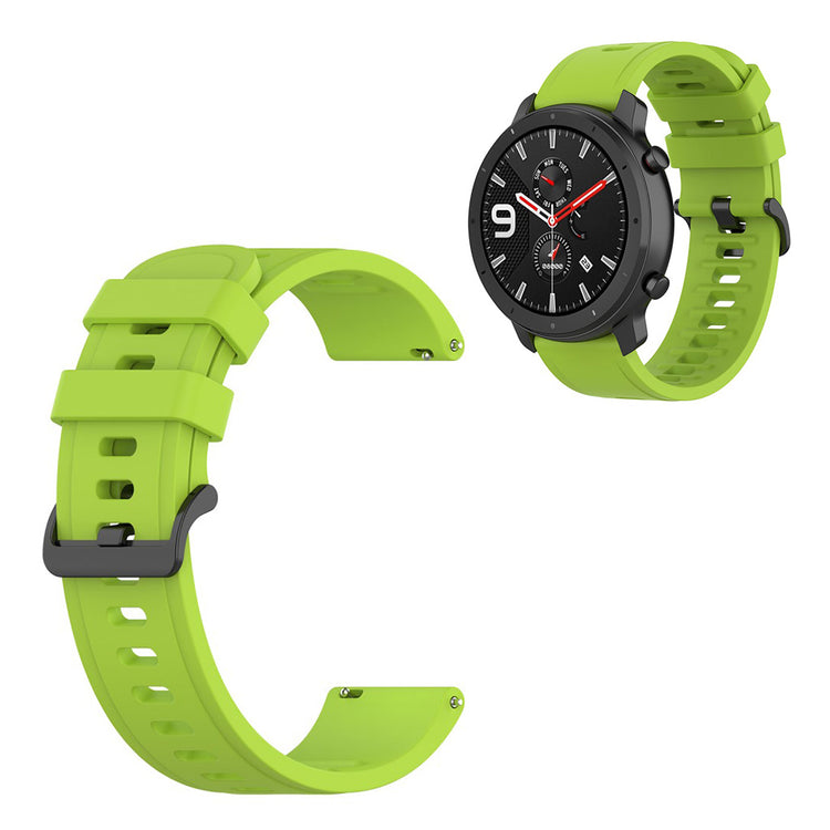 Universal simple design silicone watch band - Lime Green / Size: L#serie_8