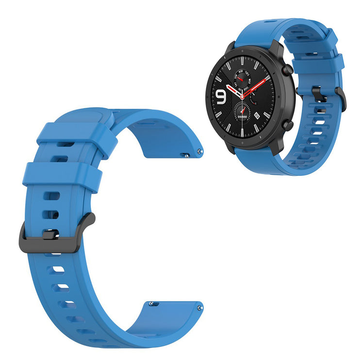 Universal simple design silicone watch band - Sky Blue / Size: L#serie_9