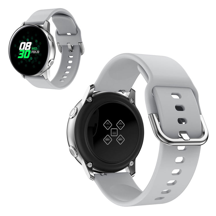 20mm Universal silicone watch band - Grey#serie_6