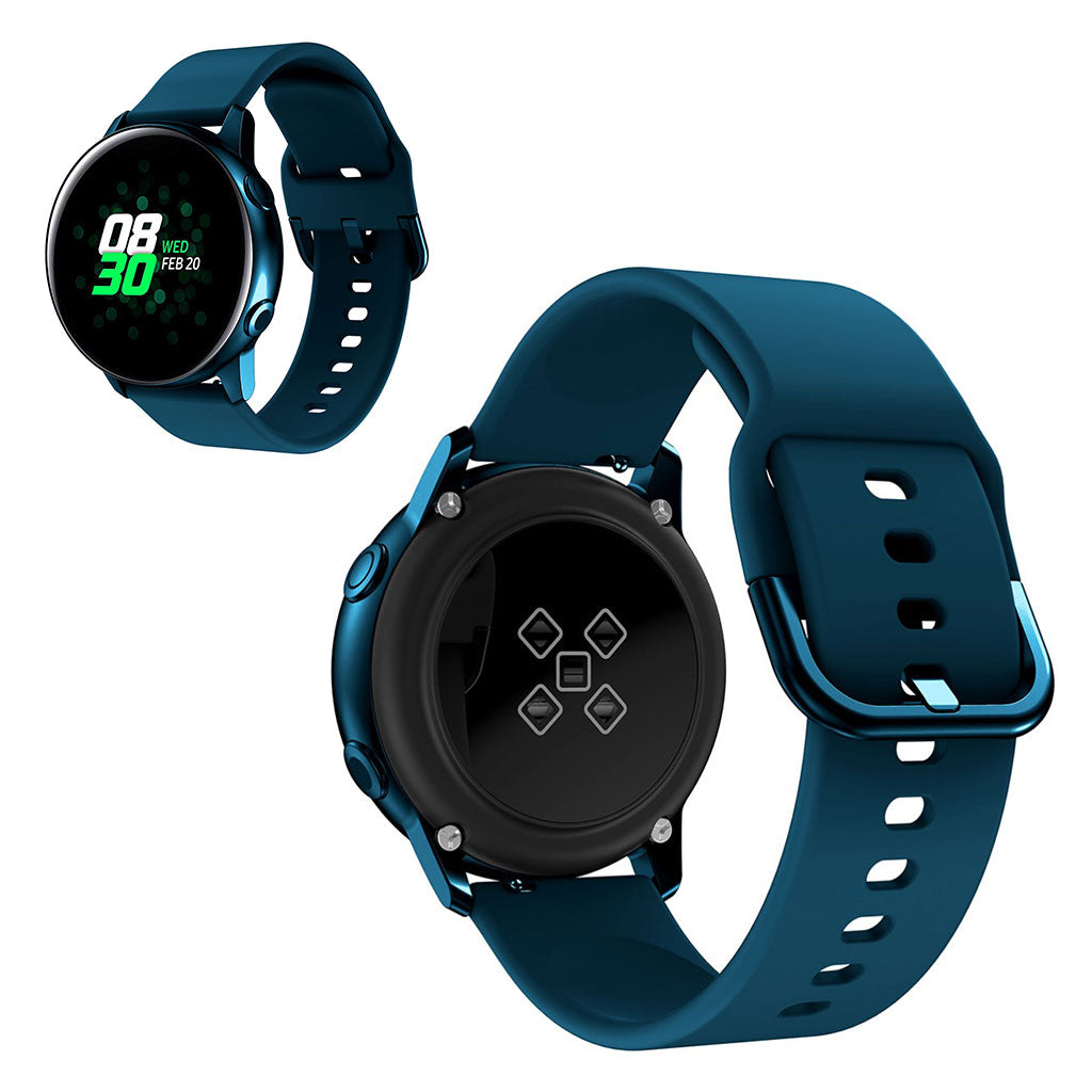 20mm Universal silicone watch band - Dark Blue#serie_9