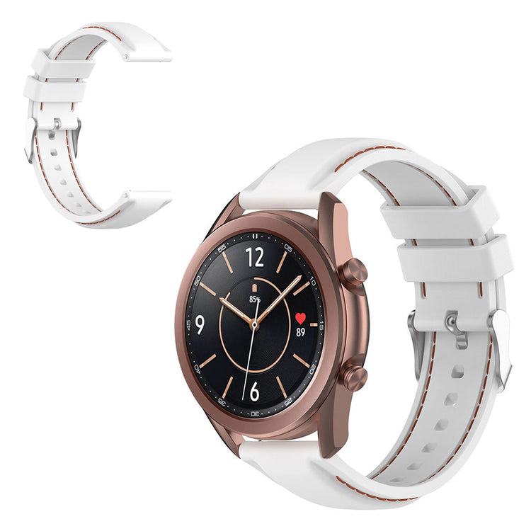 20mm Universal unique silicone watch band - White#serie_1