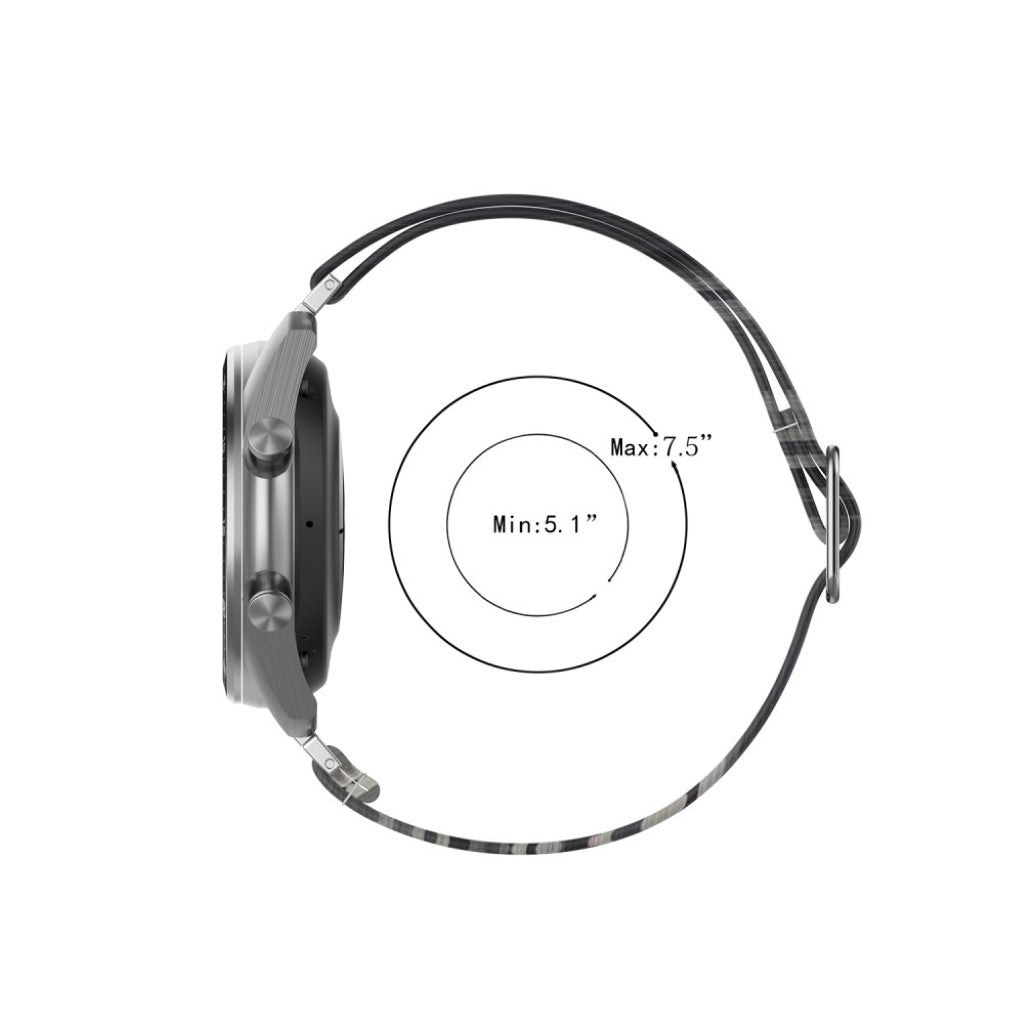 Mega kønt Universal Nylon Rem - Hvid#serie_12