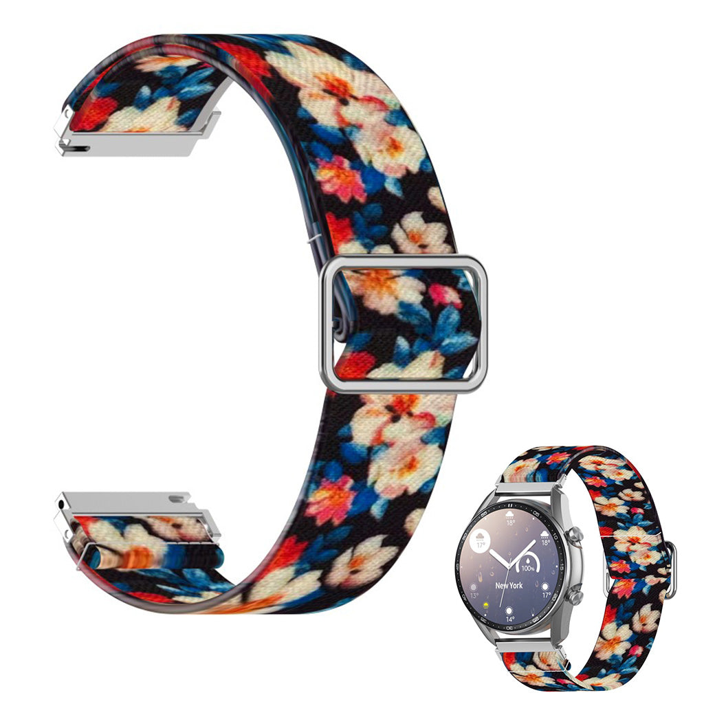 22mm Universal pattern printing nylon watch band - Rhododendron#serie_4